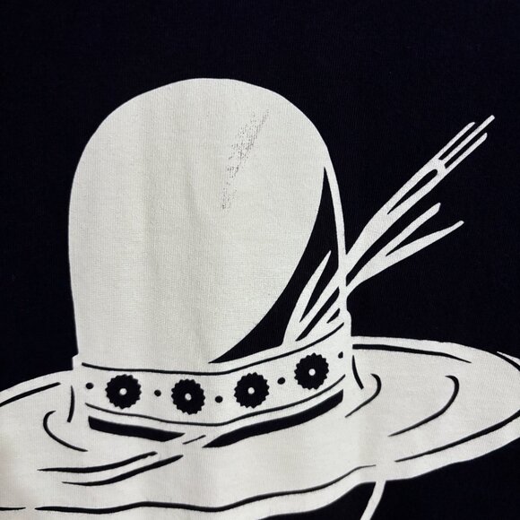 Hey Dude Graphic T-Shirt Lot 2 Men’s Large Black Cowboy Hat Blue Whale Tail - Picture 5 of 15